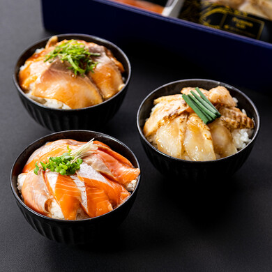 国産素材 海鮮漬け丼三種詰め合わせ