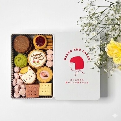 母の日クッキー缶