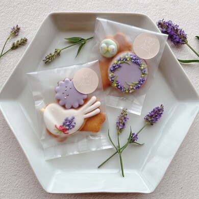 米粉と麹の発酵クッキー mini（lavender）×2袋