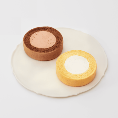 ロールケーキ2種セット（プレーン・チョコ）