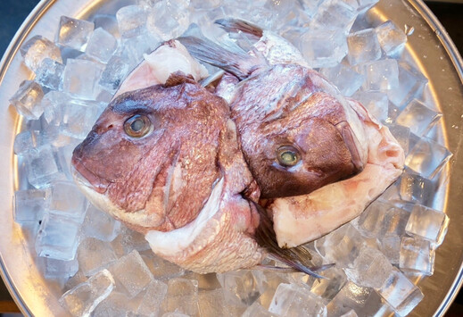 ハーフカット 真鯛かぶと 4尾分 2パック 2kg