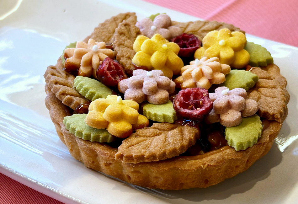  お花のキャラメルタルト（サイズM）