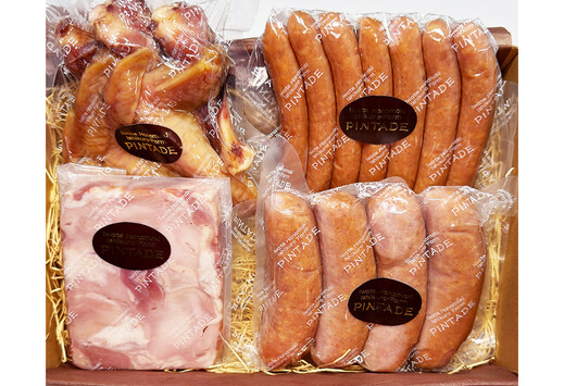 ほろほろ鳥　ハム＆ソーセージ＆手羽燻製セット