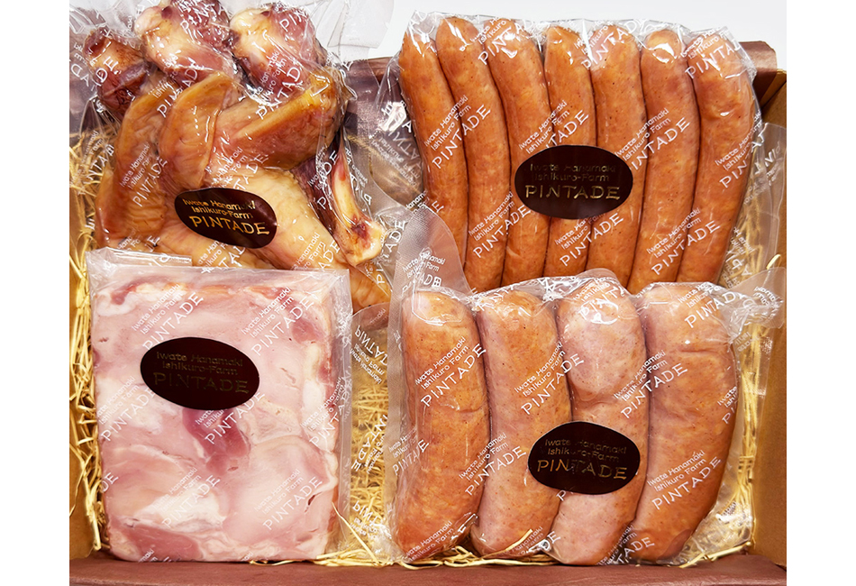  ほろほろ鳥　ハム＆ソーセージ＆手羽燻製セット