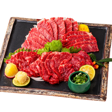 国産馬刺し　極上霜降り食べ比べセット