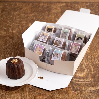 【母の日】にゃんの森　石窯カヌレ6種8個セット　《冷凍》