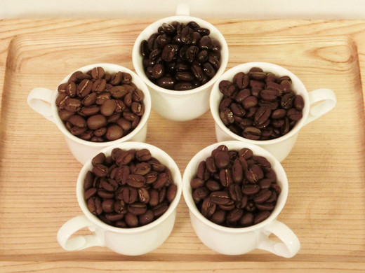 お試しセット 自家焙煎ブレンドコーヒー5種セット 50g×5