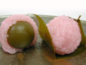 桜餅青梅1粒入り『梅桜』ご家庭用パック5個入り