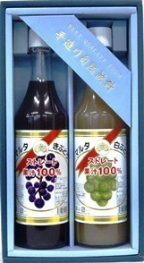 マルタのきぶどう白ぶどう600ml 2本詰合