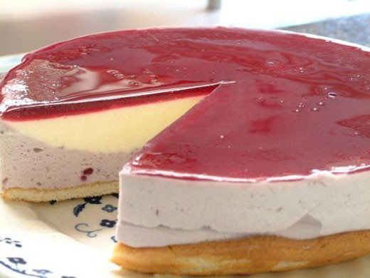 2層のムース～ブルーベリーアイスケーキ
