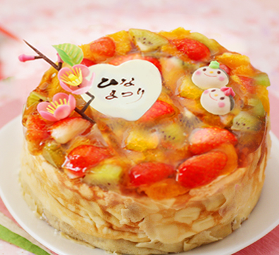 生ひなまつりケーキ