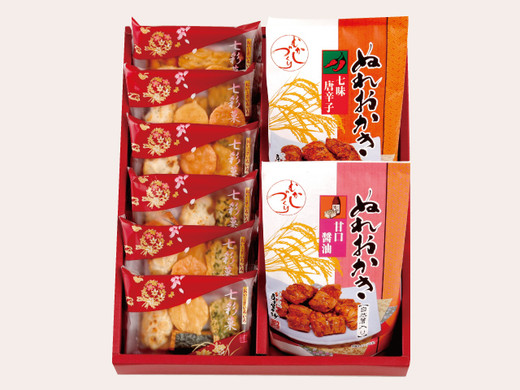 御進物詰合せ 彩の調【七彩菓　ぬれおかき詰め合わせ】