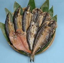 規格外　骨までおいしい干物5種お試しセット　（さんま、あじ、かます、ほっけ、金目鯛）5枚