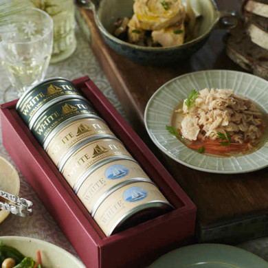 WHITE TUNA 贅沢ツナ缶 3種詰合せ6缶セット
