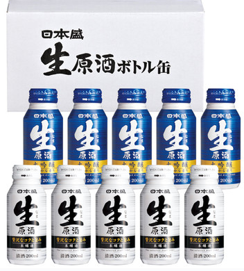 日本盛 生原酒 200mlボトル缶10本セット