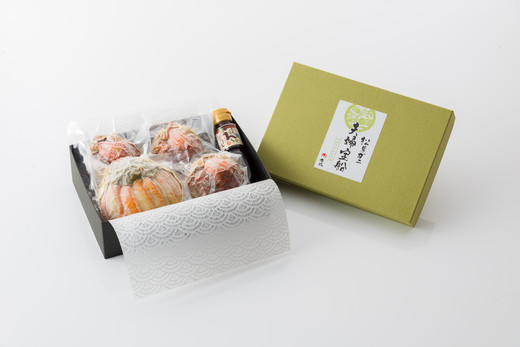 蟹の甲羅盛り 雌雄の饗宴 松葉ガニ夫婦宝船 中小サイズ