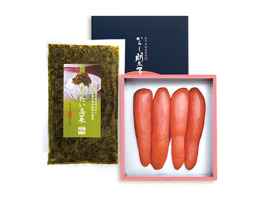 無着色からし明太子・華味鳥めんたい高菜詰め合せ