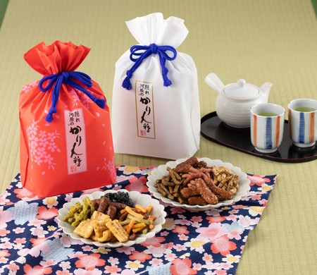 赤白巾着セット