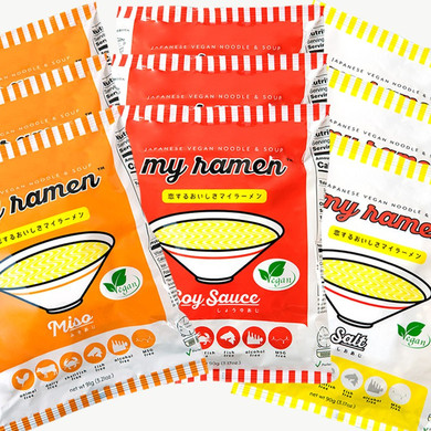 ビーガン ラーメン Myramen(マイラーメン) 3種お試しセット(9食入り)