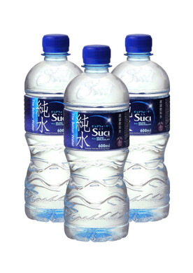ピュアウォーター SUCI（スチ）純水 1ケース（600ml×24本）