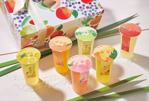 国産フルーツを贅沢に使った和素材フルーツゼリー　12個入