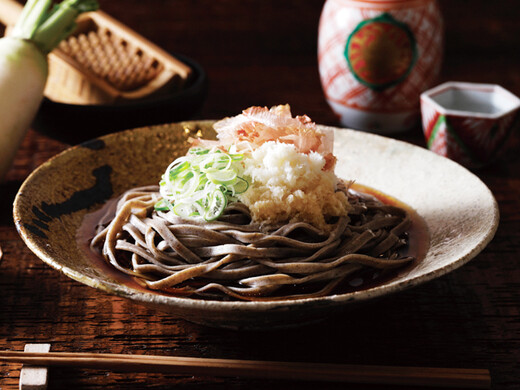 越前本流 辛味八割そば (8番麺線) 生麺3食・具材付き