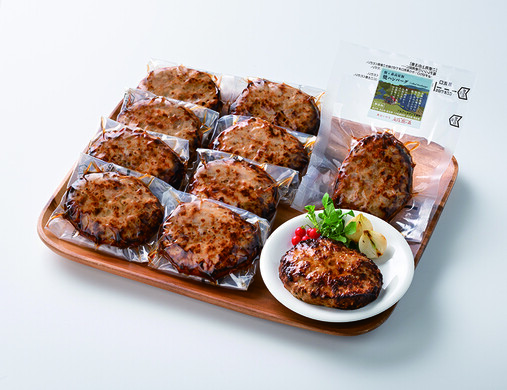 館ヶ森高原豚 焼ハンバーグ10個セット