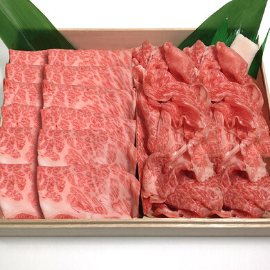 わりした付き 松阪牛肩ロースと切り落としの食べ比べセット