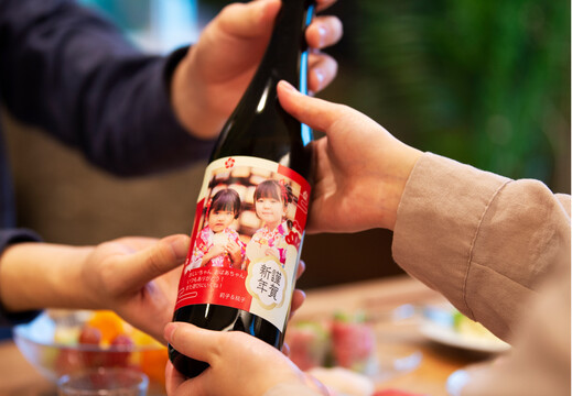 好きな写真でラベルが自分で作れる ラベル付「純米吟醸 渓」720ml