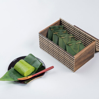 抹茶葛ねり（くずねり） 5個（竹籠入り）