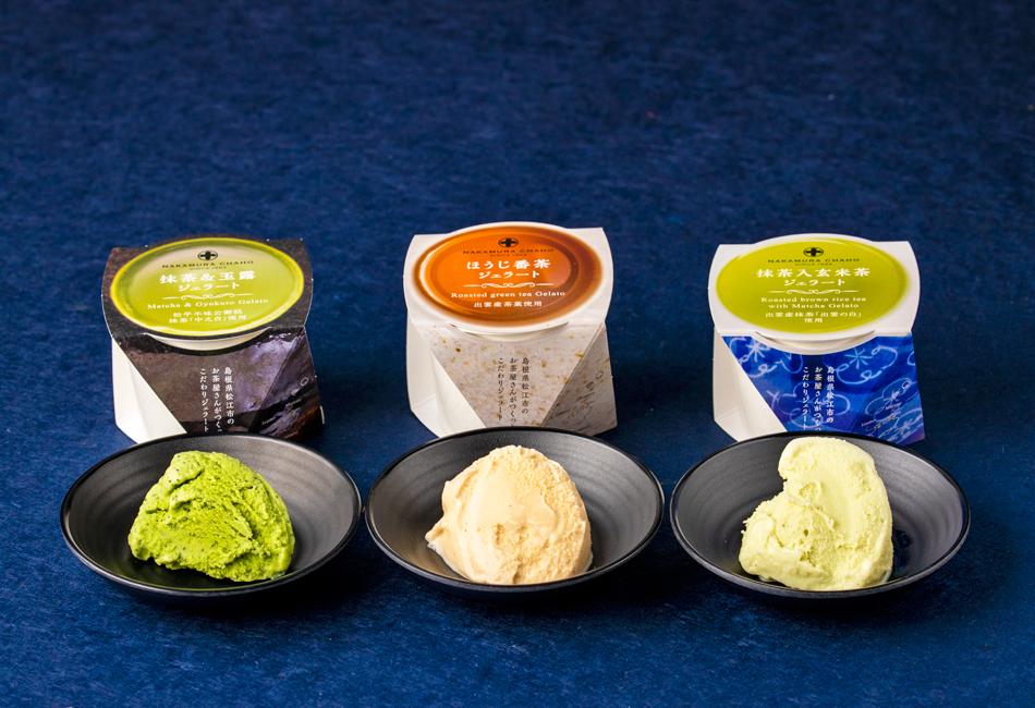  ジェラート6個入セット（抹茶＆玉露／ほうじ番茶／抹茶入玄米茶）×2個