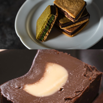 チョコレートサンド(バニラ2個・四日市抹茶・ビター各1個入)+ガトーショコラ(2本)セット