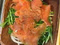 サラダに乗っけました