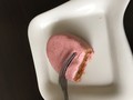 あたらため、フォークを置くとゆっくり沈みます