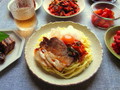 楽しみ方はいろいろ！煮豚スライスと白菜キムチを冷麺に使ってみたら美味しい！