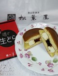 生どらプリンの断面