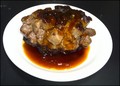 シンプルにハンバーグだけをお皿に