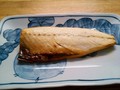 肉厚で塩加減もちょうどいい塩サバでした