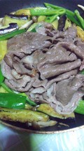 贅沢、肉野菜炒め