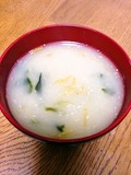 具がたっぷりでおいしいお味噌汁がすぐに！