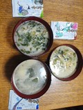 お味噌汁三種類