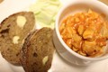 セーグルを鶏肉のトマト煮込みと。