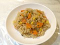 炊き込みご飯にかけてみました。