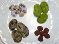 同様に右上から抹茶・ここあ・胡麻・3種