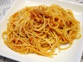 フライパンで和えたパスタ