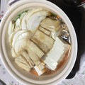 出来上がったせんべい汁