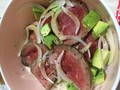ローストビーフ丼にしてみました！