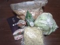 到着した具材。もりもり野菜です！