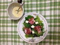 サラダにして、贅沢生ハムディナー♪