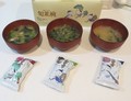 3種類のお味噌汁。どれもおいし～い